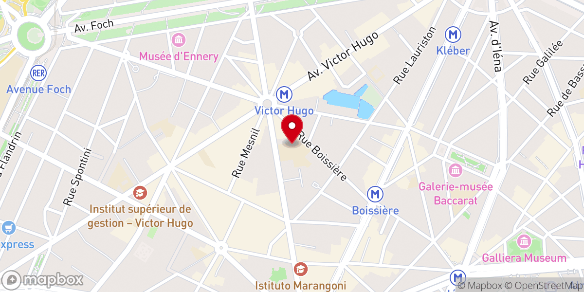 Map showing location of Paroisse Saint-Honoré d'Eylau