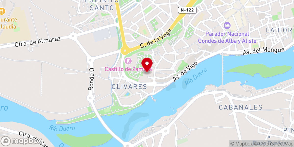 Map showing location of Cristo de Las Injurias
