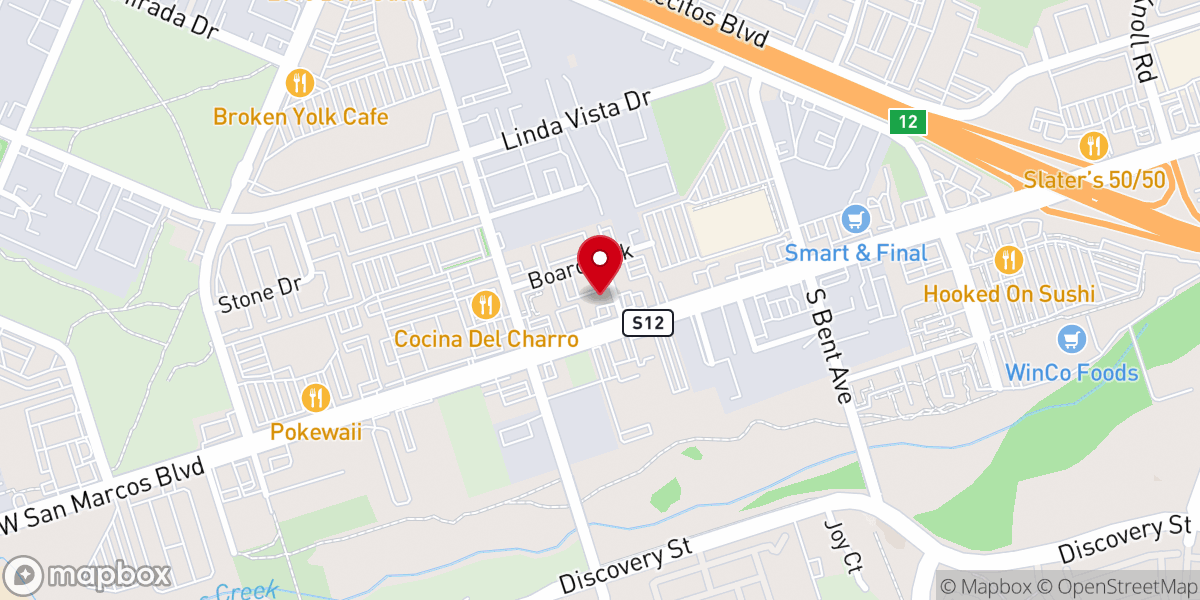 Map showing location of The Potter's House Christian Church