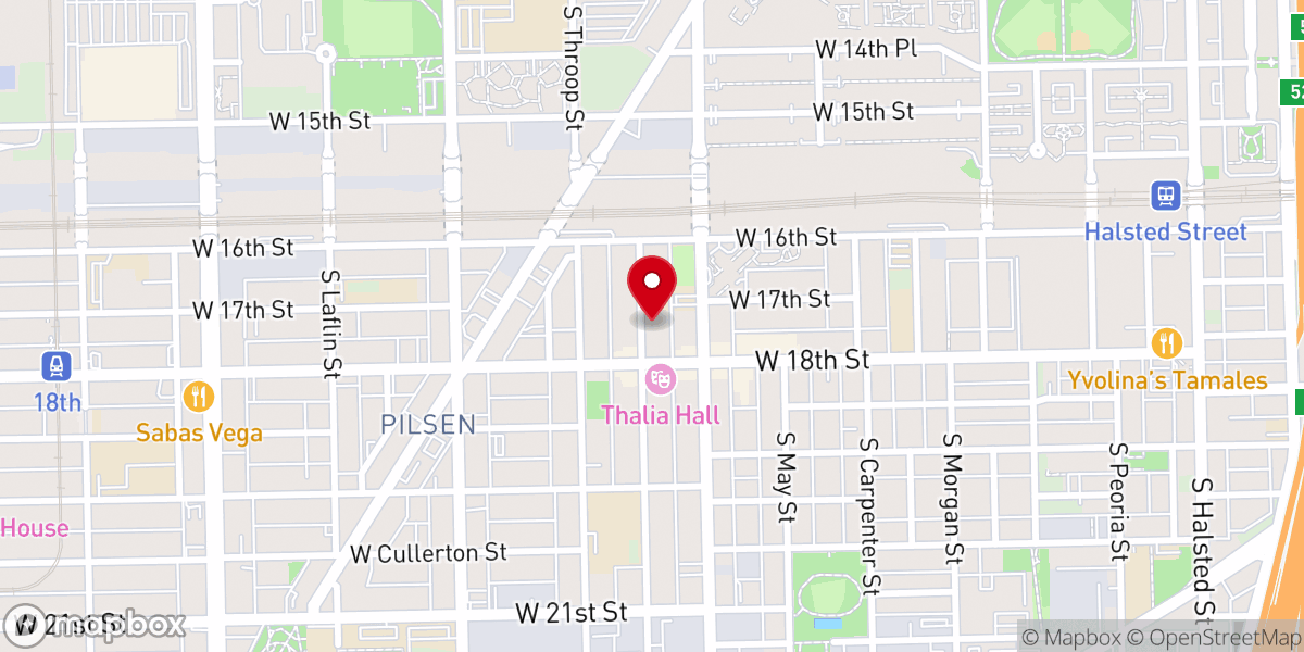 Map showing location of St Procopius Catholic Church