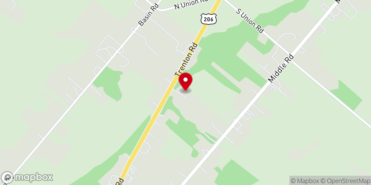 Map showing location of Harvest Church