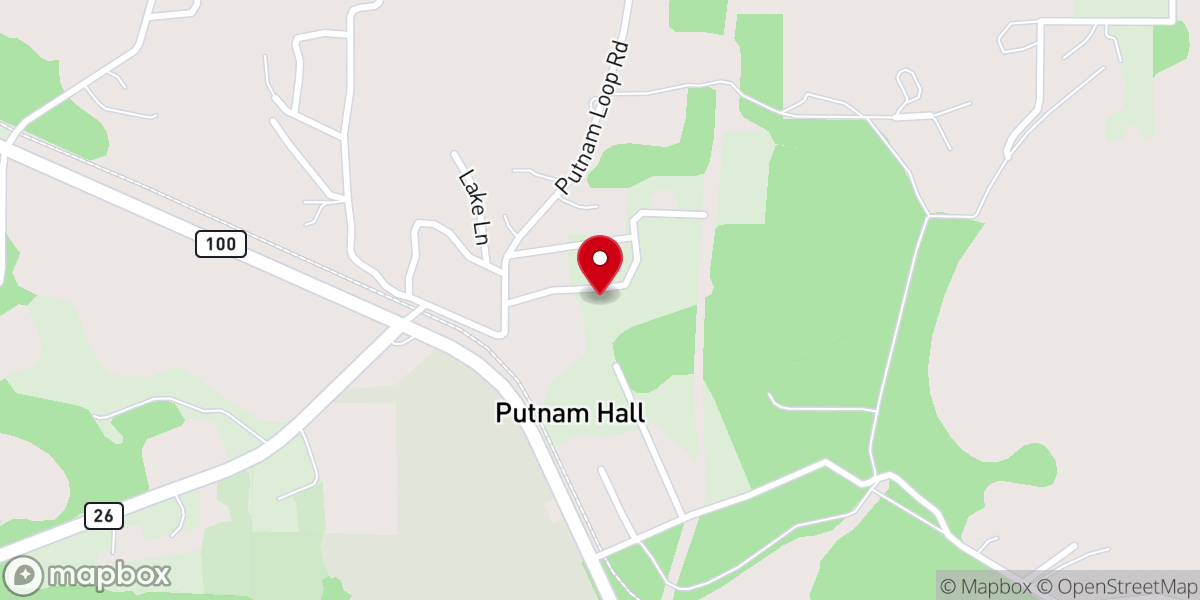 Map showing location of Mt Zion AME Zion Church