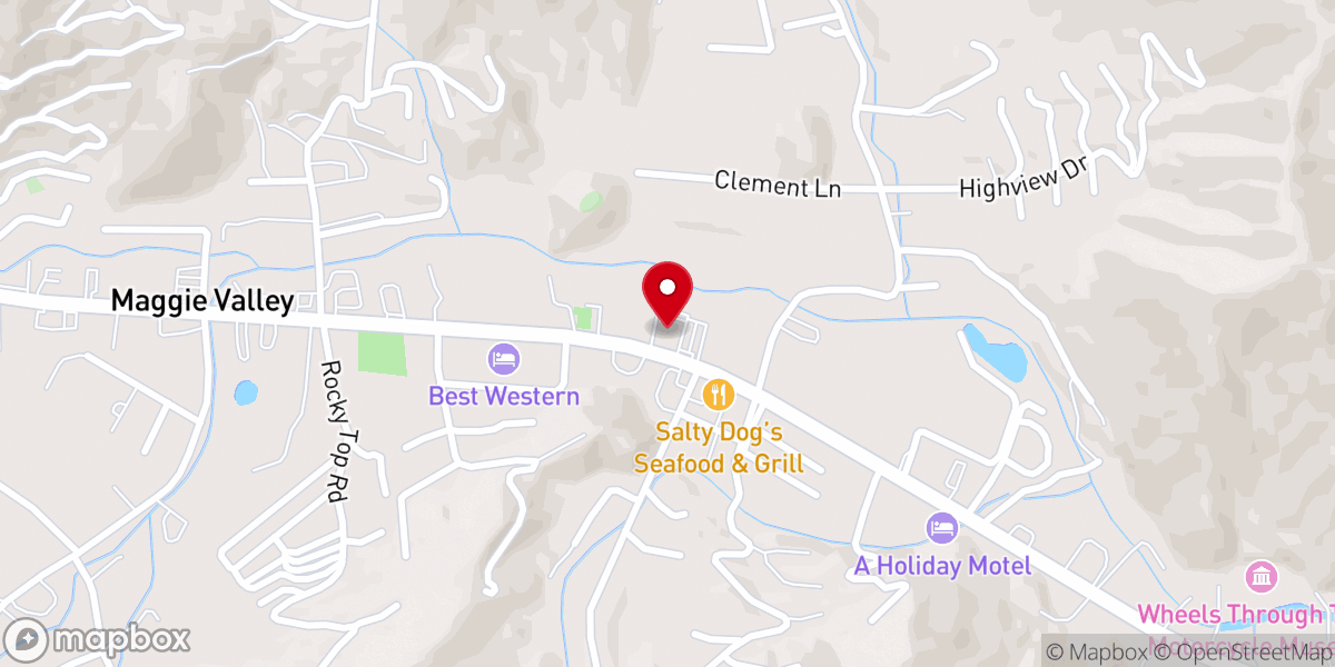 Map showing location of First Baptist Church