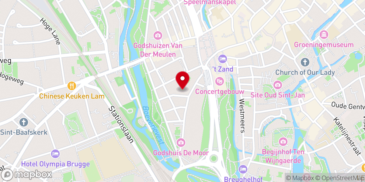 Map showing location of Kapucijnenkerk