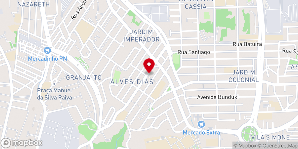 Map showing location of Primeira Igreja Batista Shalom - SBC