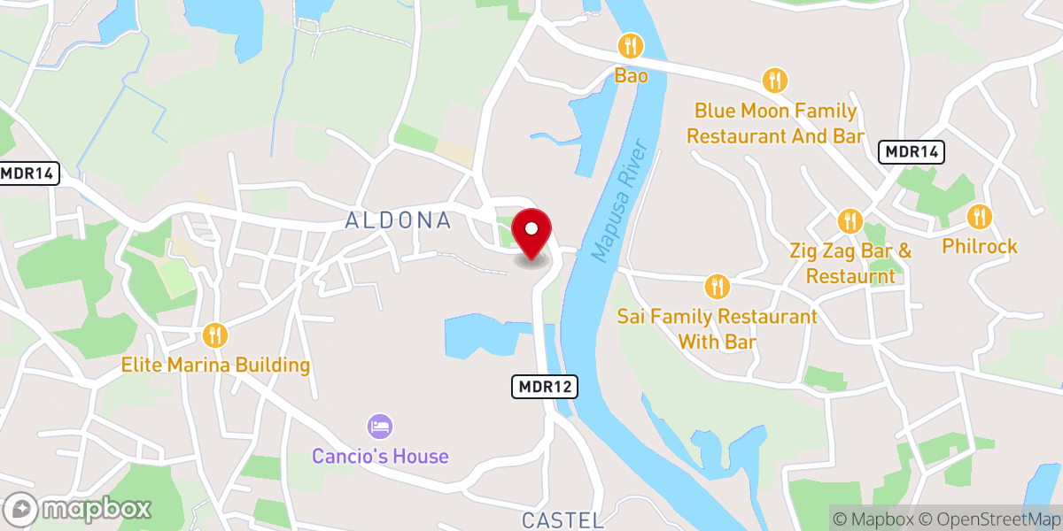 Map showing location of St. Thomas’ Church