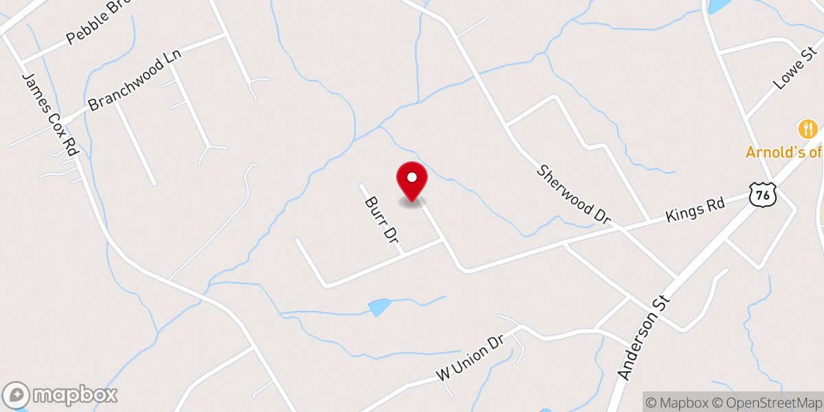 Map showing location of Mt. Zion Baptist Church Parsonage