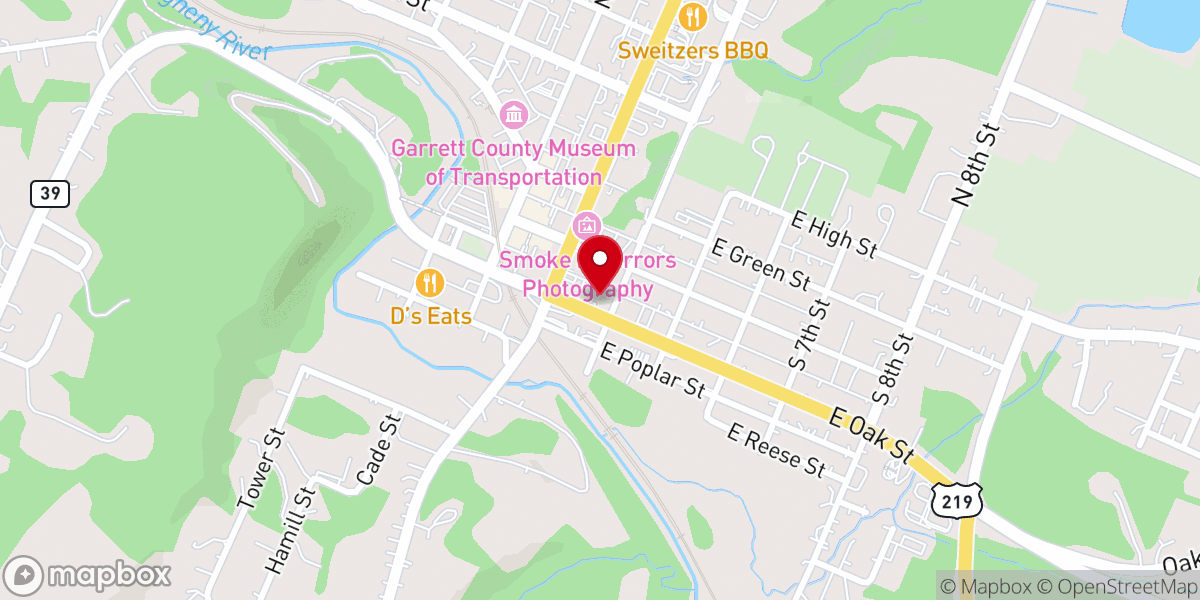 Map showing location of St Paul's United Methodist Church