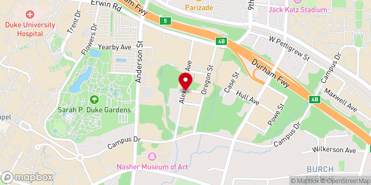 Map showing location of Durham Friends Meetinghouse
