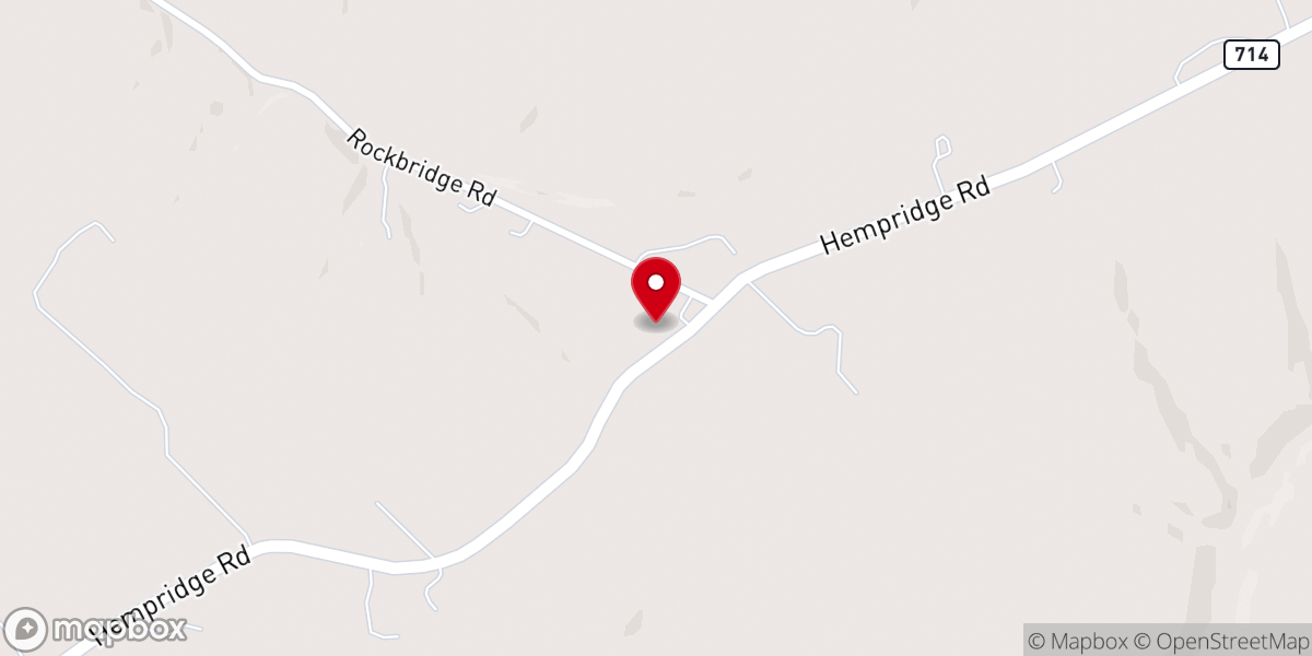 Map showing location of Rockbridge Community Church