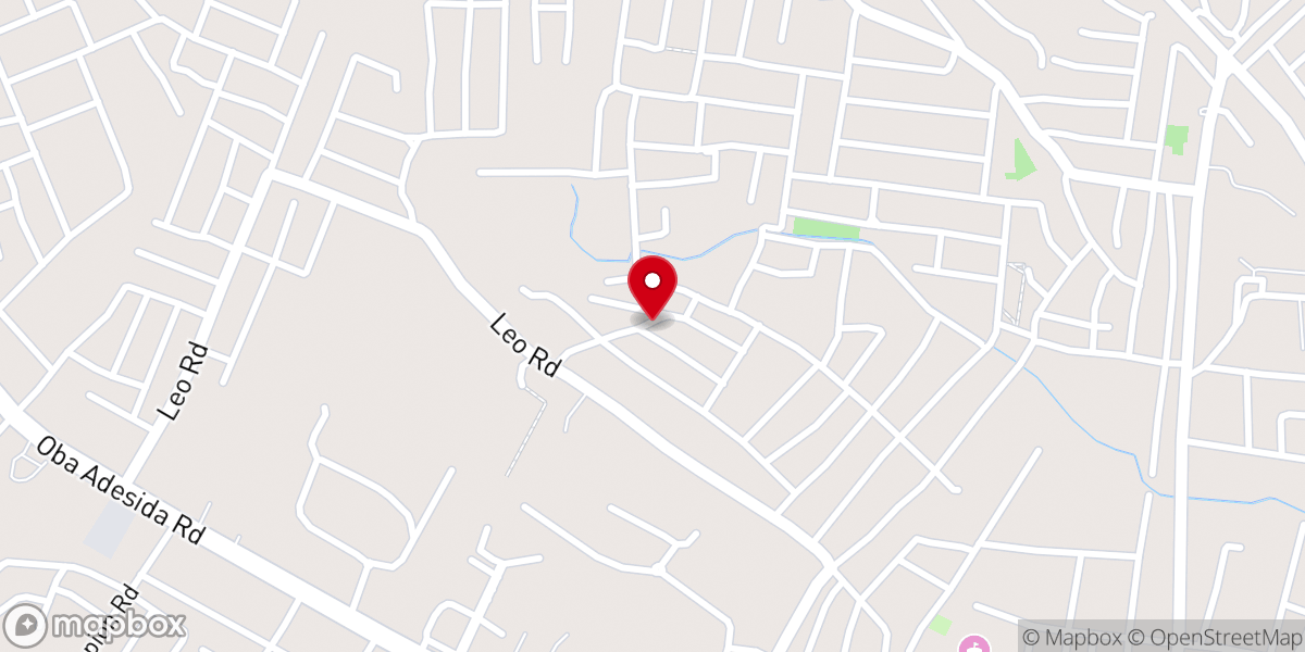 Map showing location of The Redeemed Christian Church Of God