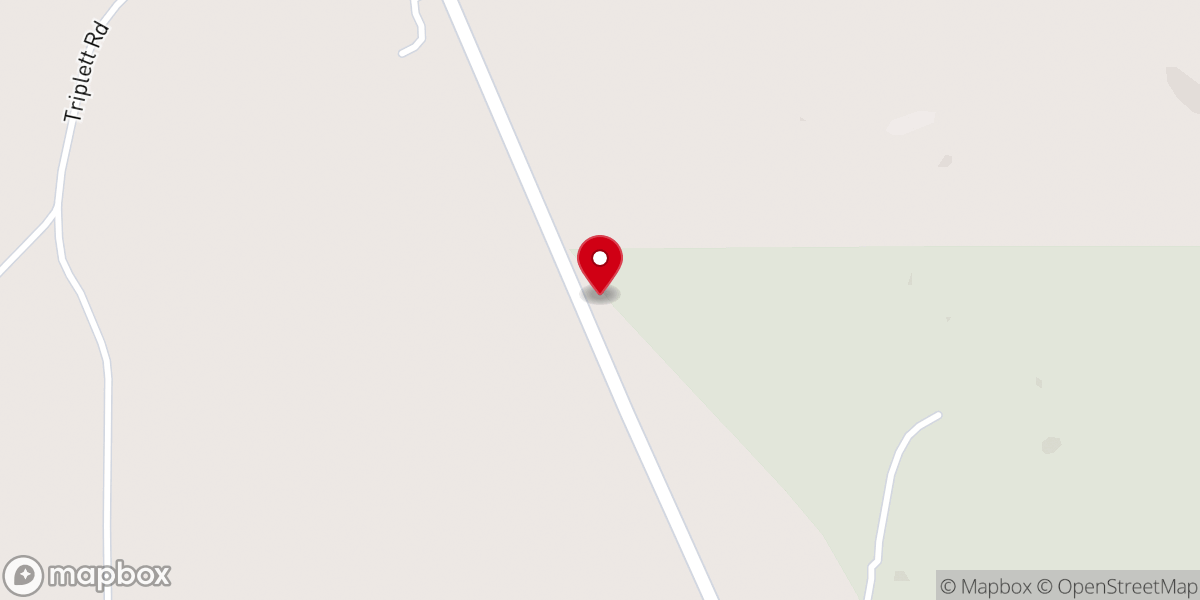 Map showing location of Choctaw Baptist Association