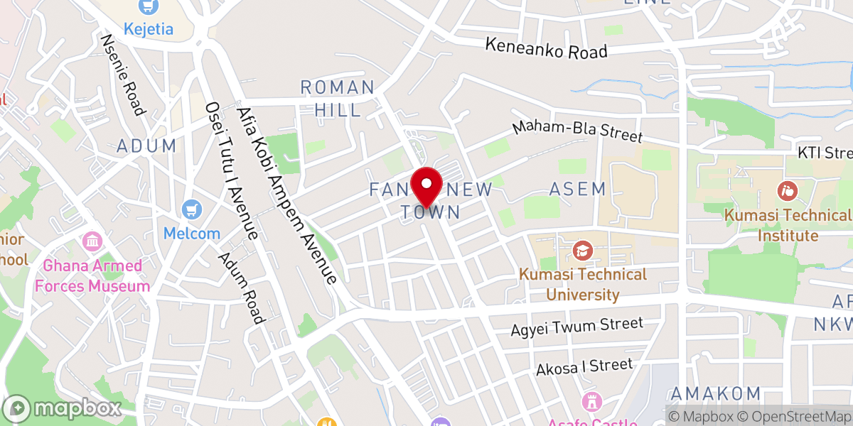 Map showing location of St. Cyprian's Anglican Cathedral