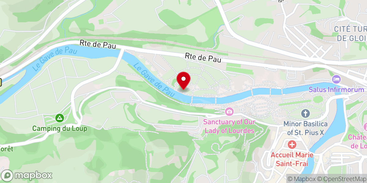 Map showing location of Stations of the Cross (Lower)