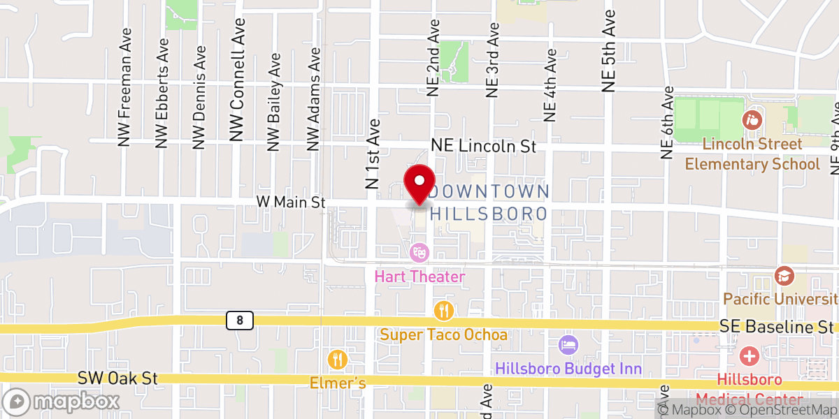 Map showing location of Christ Embassy Church Oregon