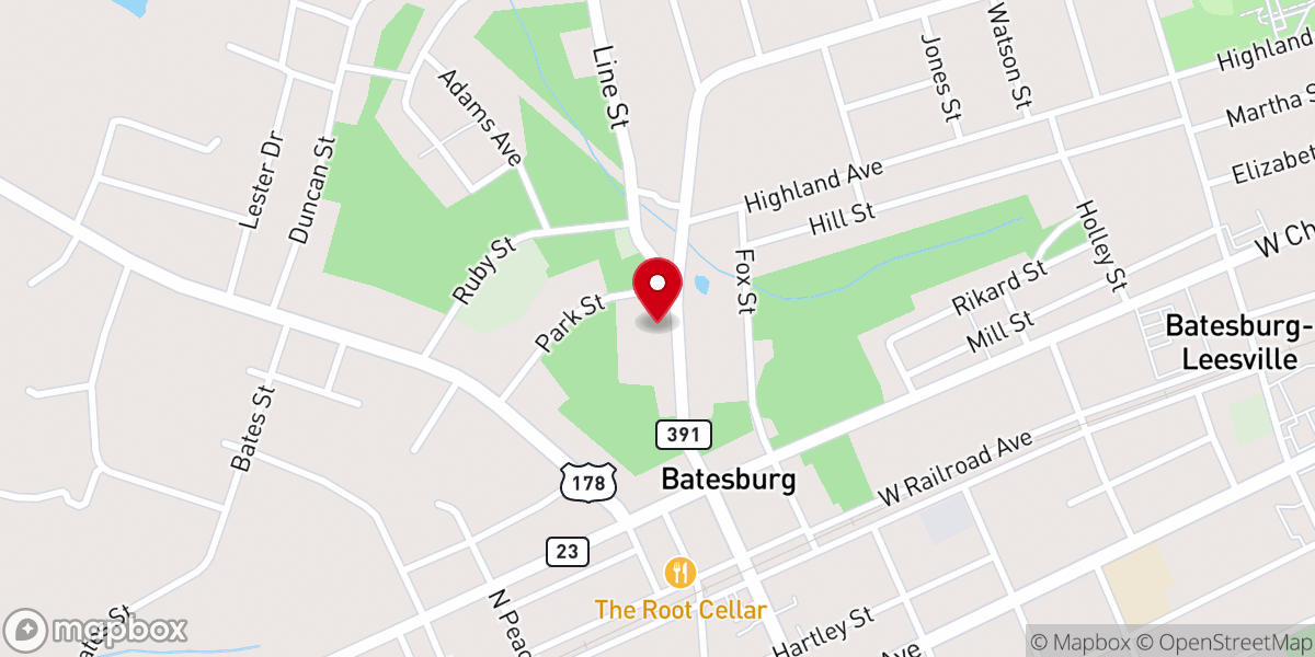 Map showing location of Batesburg-Leesville Three Angels Seventh-day Adventist Church