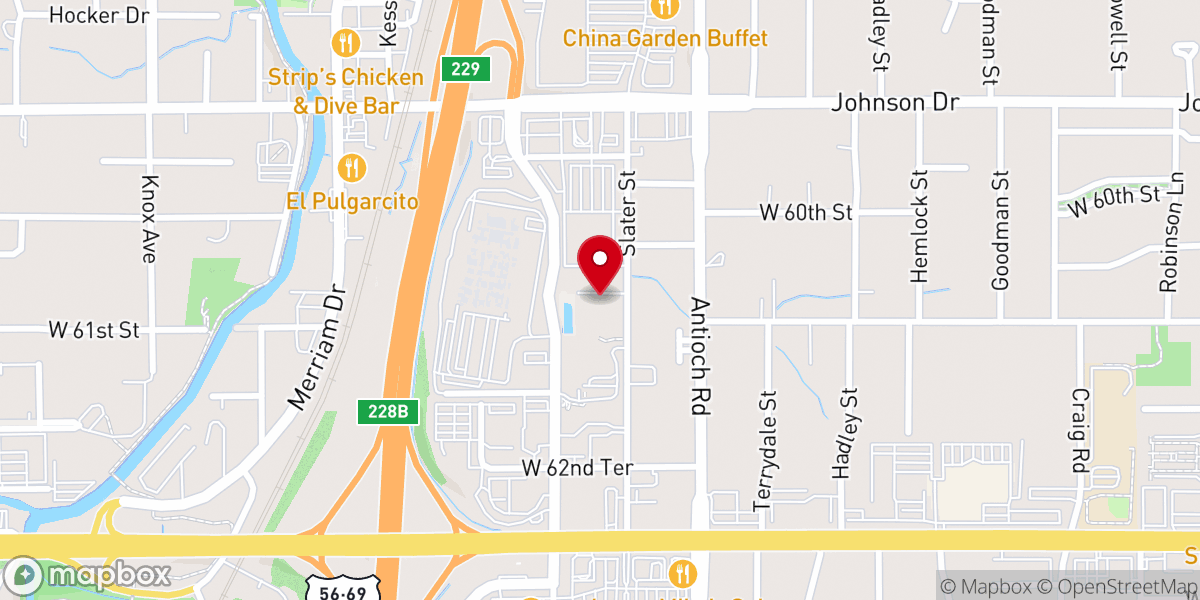 Map showing location of Mission City Church