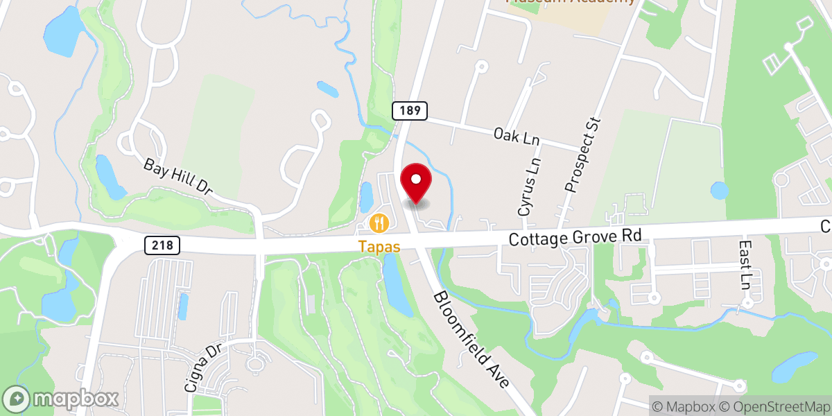 Map showing location of Saint Andrews Church