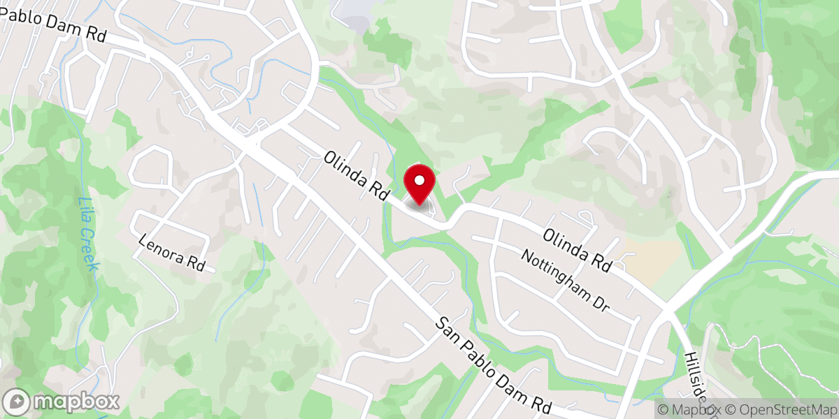 Map showing location of Free Will Baptist Church