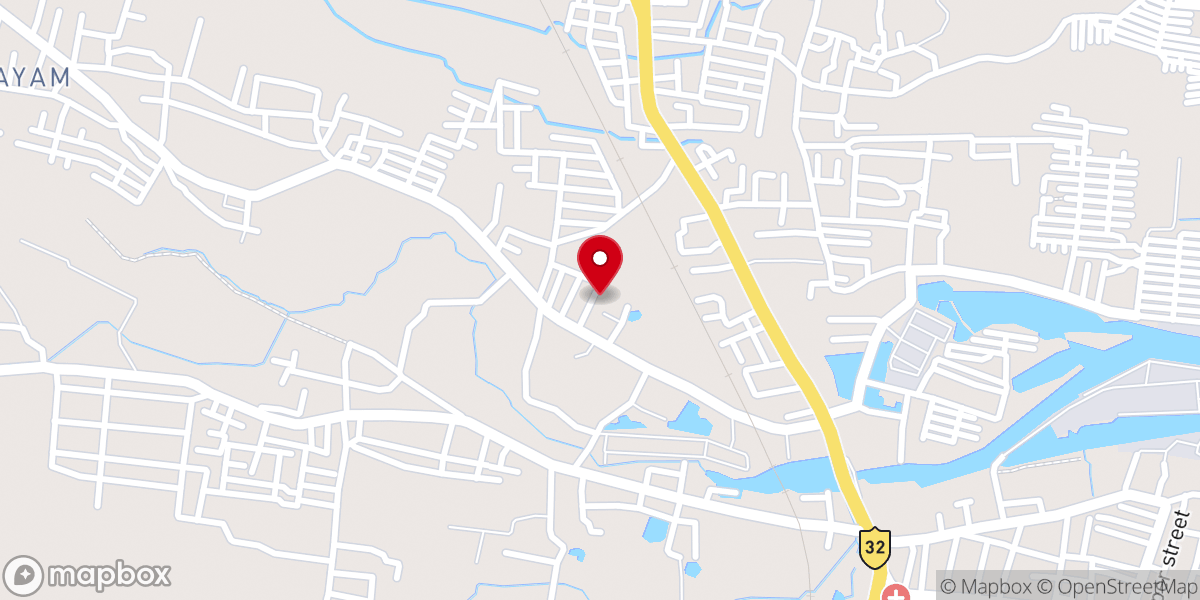 Map showing location of Fire Revival Church