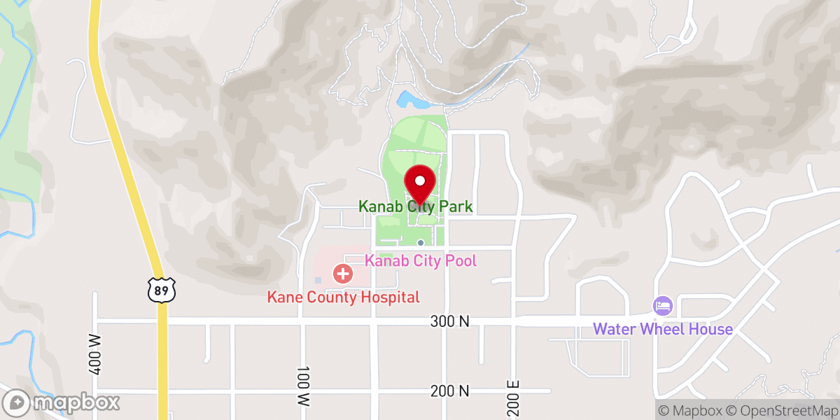 Map showing location of Jacob Hamblin Park