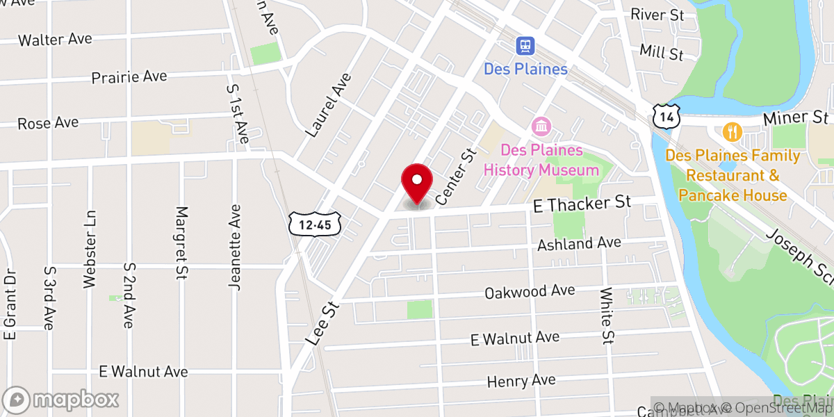 Map showing location of Immanuel Lutheran Church