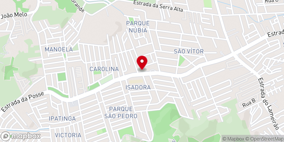 Map showing location of Igreja Batista Central em Santíssimo