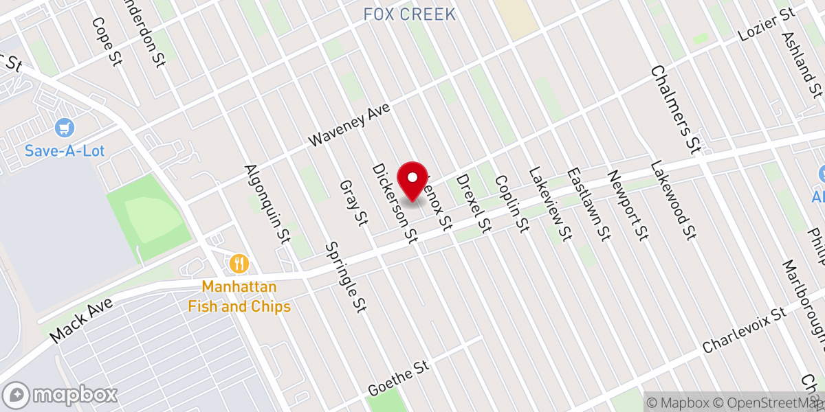 Map showing location of Greater Saint Stephen Missionary Baptist Church