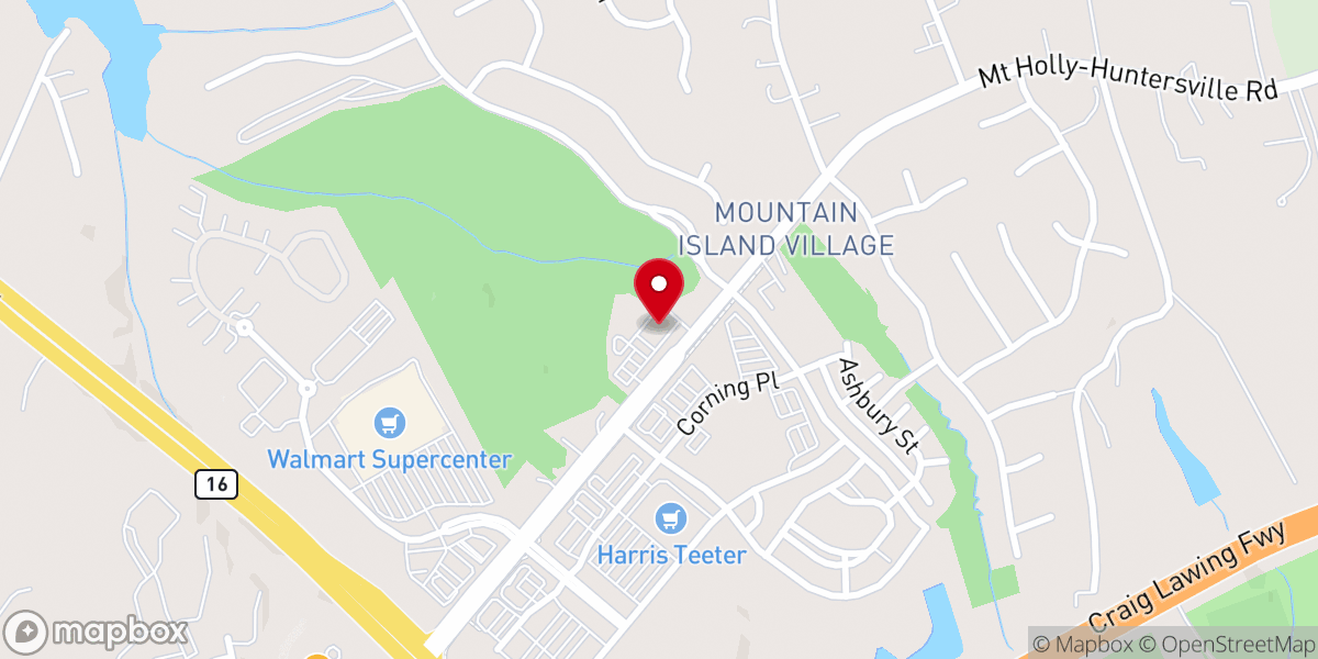 Map showing location of Mountain Island Church of Christ