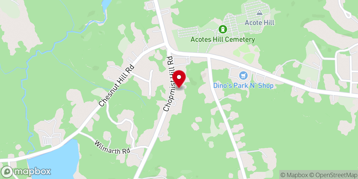 Map showing location of Chepachet Grange