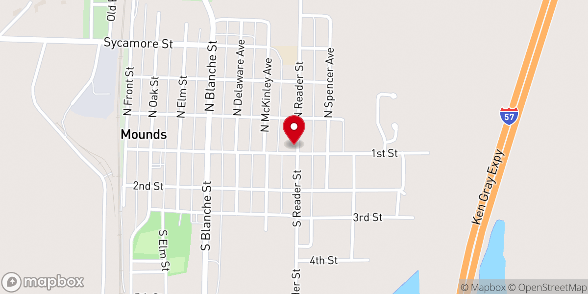 Map showing location of First United Methodist Church