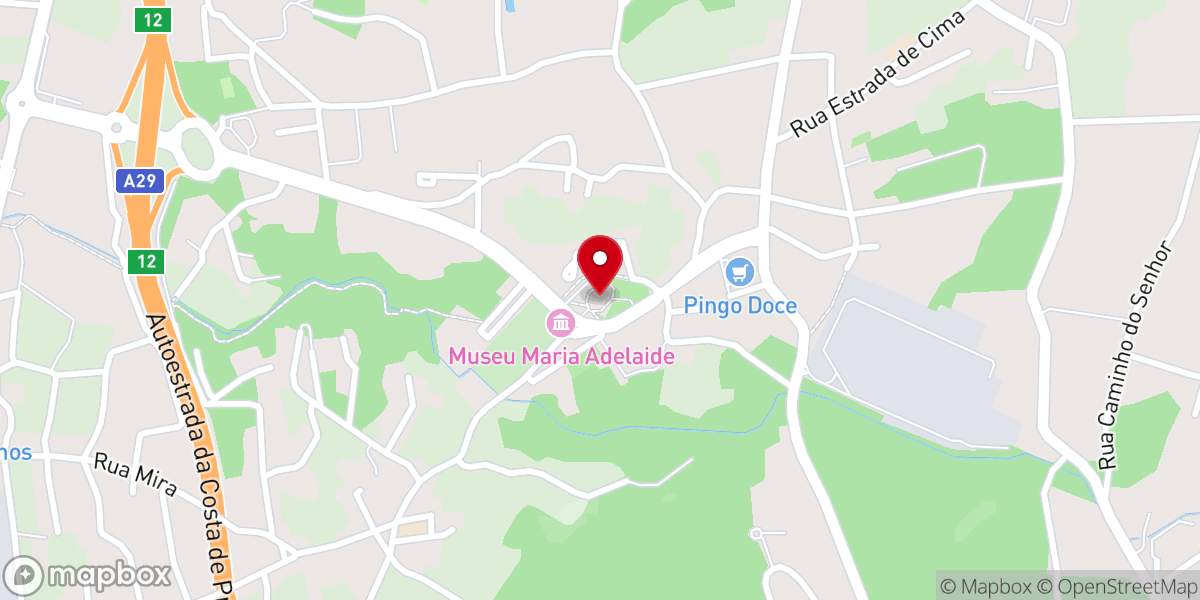 Map showing location of Igreja Nova de São Miguel de Arcozelo
