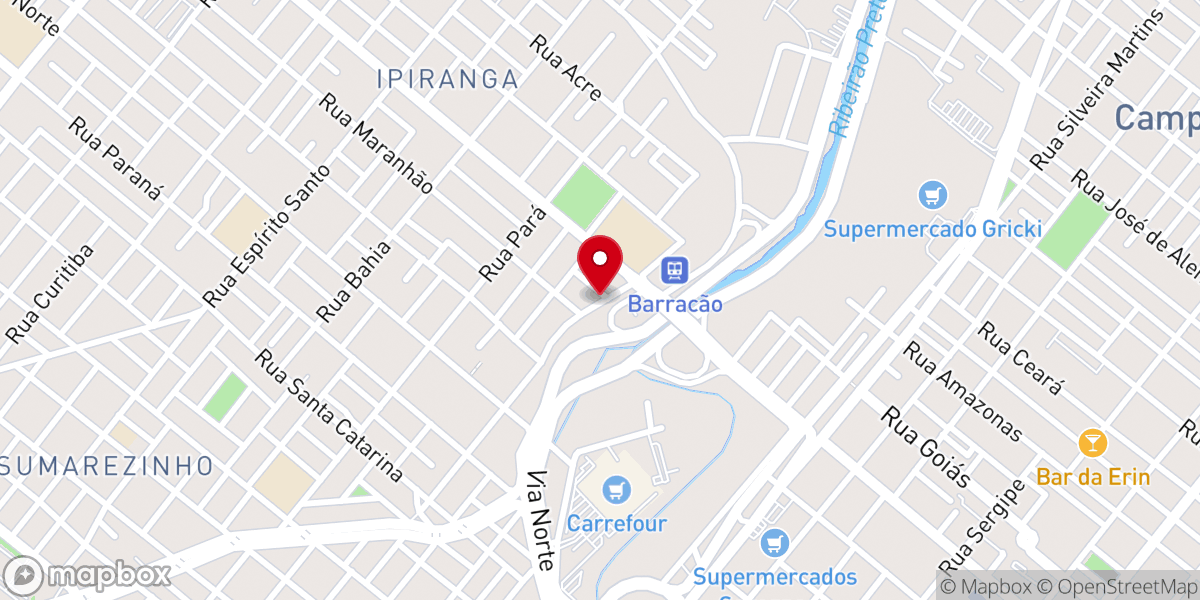 Map showing location of Igreja Evangélica na Essência