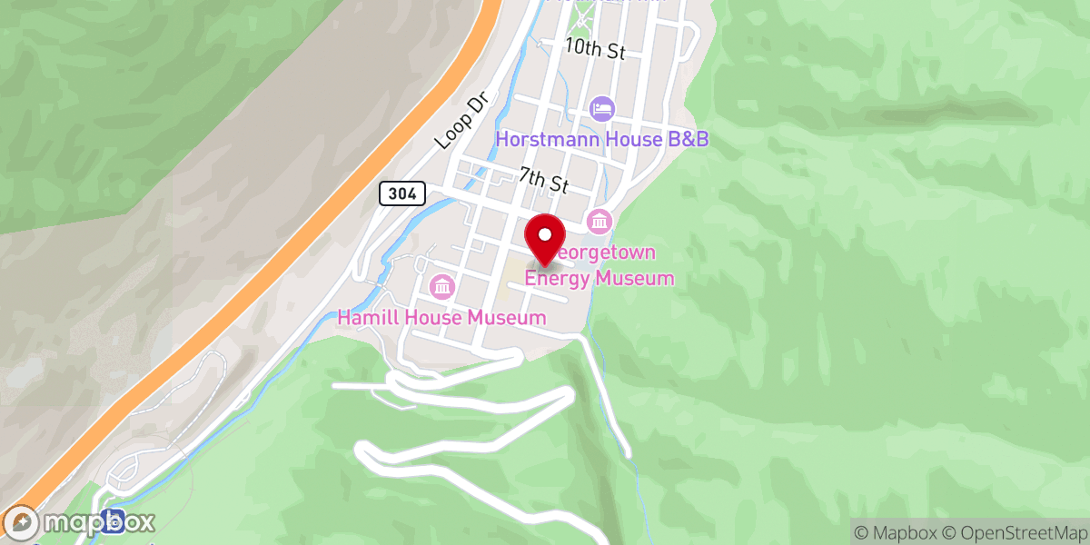 Map showing location of Grace Episcopal Church