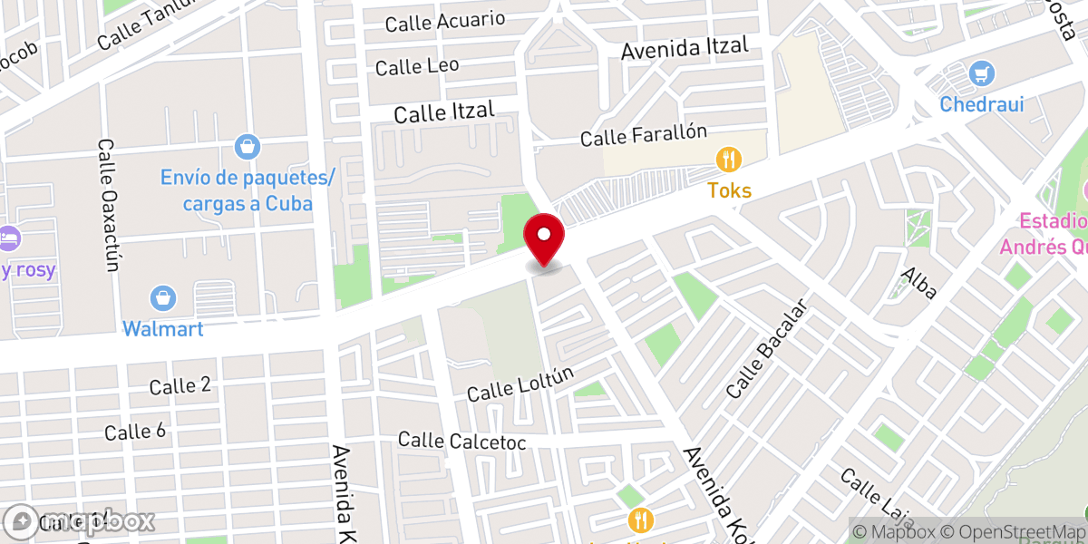 Map showing location of Iglesia Bautista Fe, Amor y Esperanza