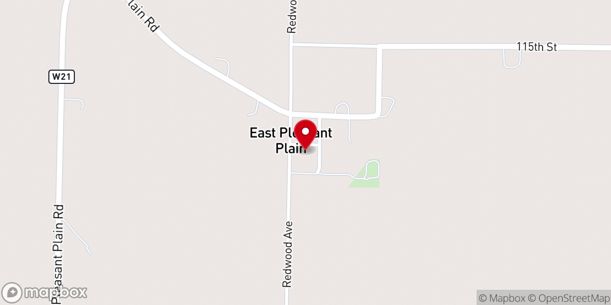 Map showing location of St. Joseph Catholic Church