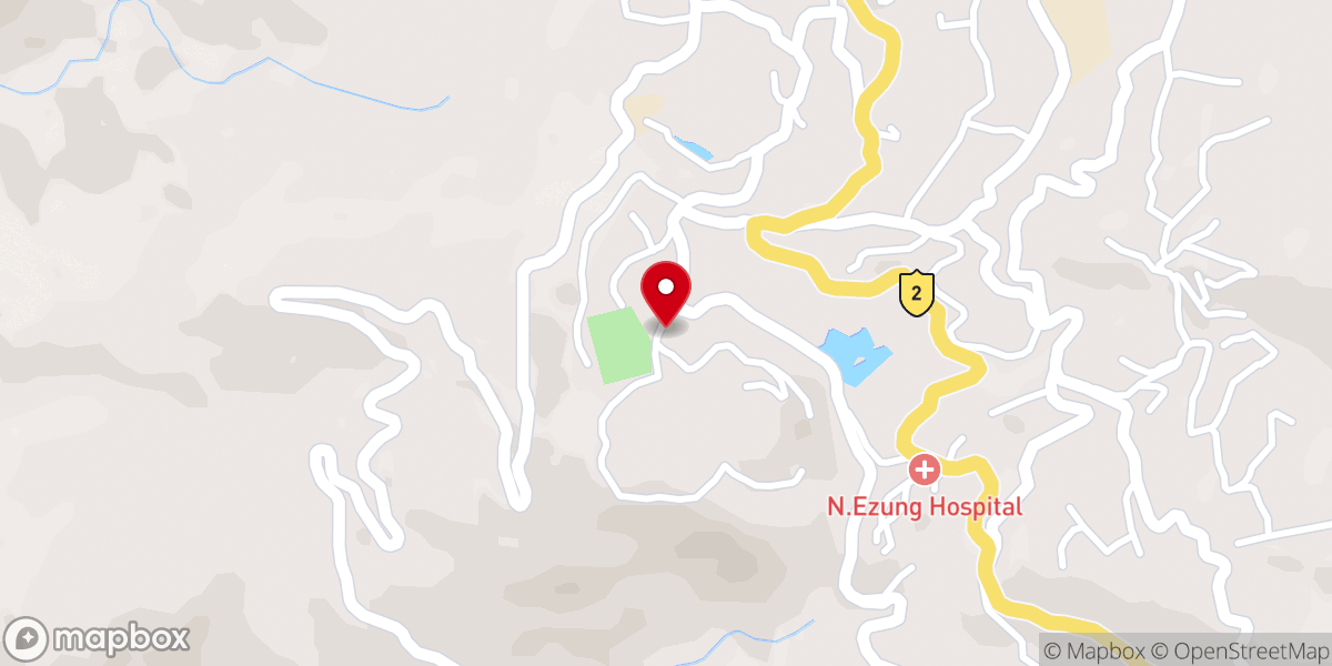 Map showing location of United Pentecostal Church