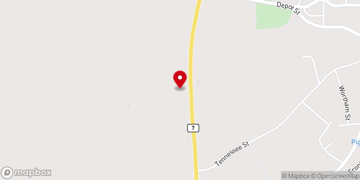 Map showing location of Bethlehem Missionary Baptist Church
