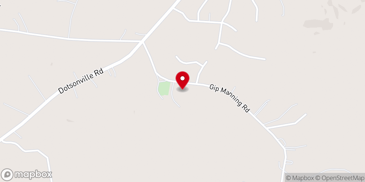 Map showing location of Mount Pleasant Community Church