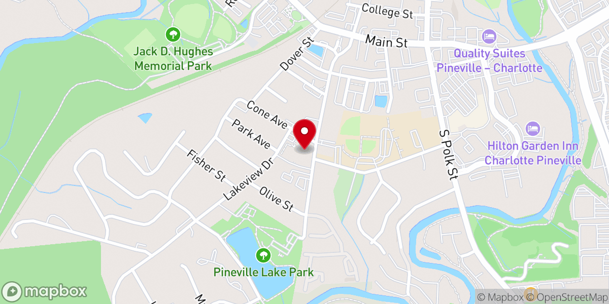 Map showing location of GraceLife Church of Pineville