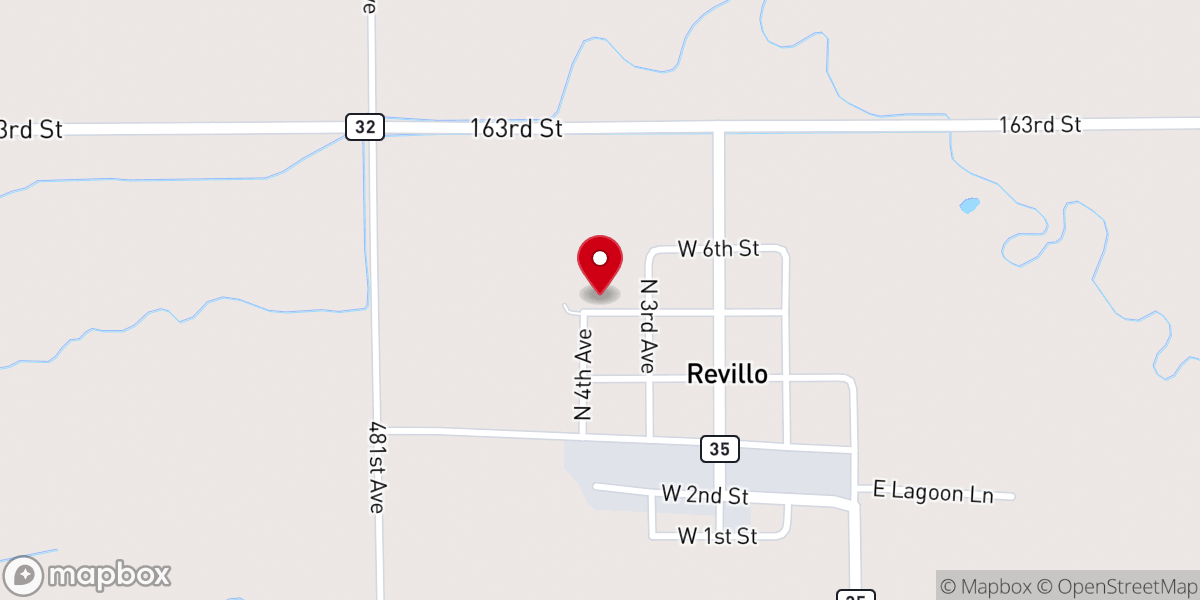 Map showing location of Trinity Lutheran Church