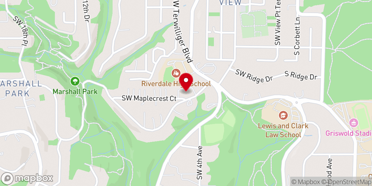 Map showing location of Mt. Carmel Lutheran Church