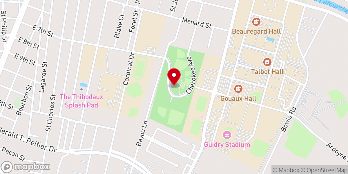Map showing location of Peltier Park