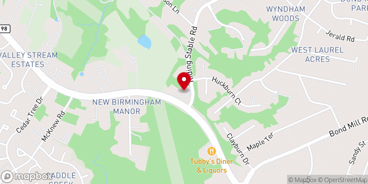 Map showing location of Eglise De Dieu De Silver Spring