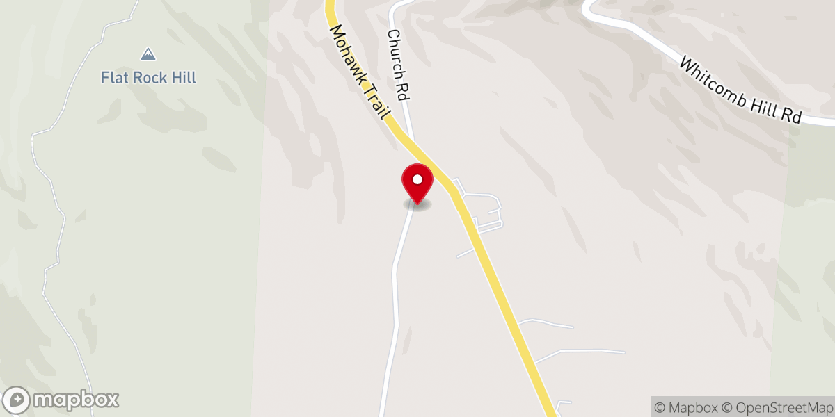 Map showing location of Florida Baptist Church