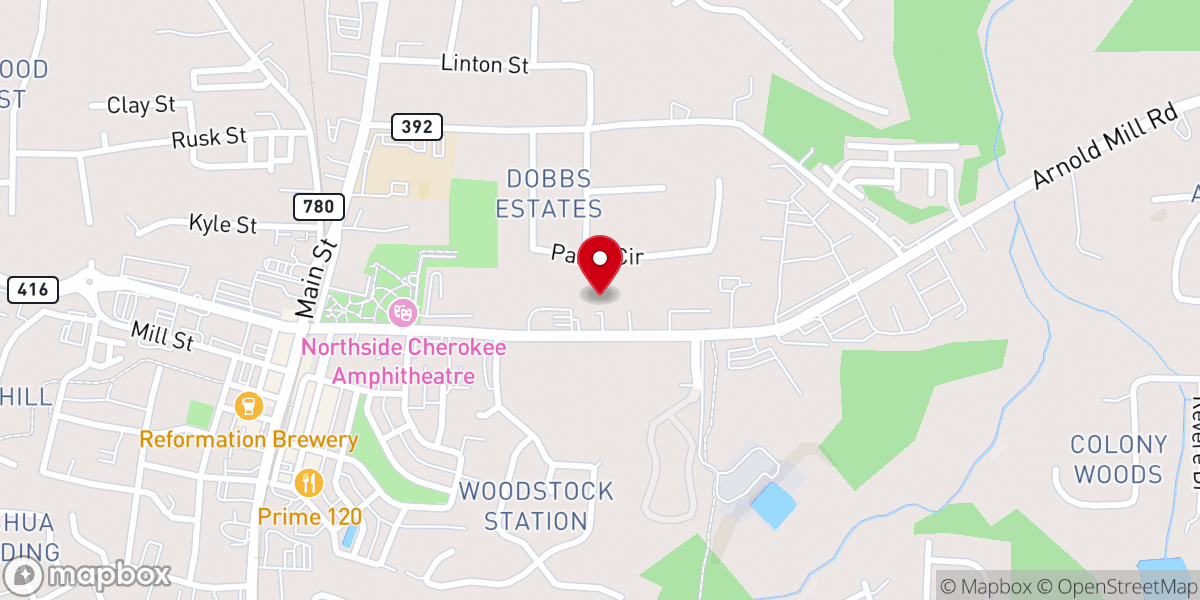 Map showing location of Greater Bethel Church