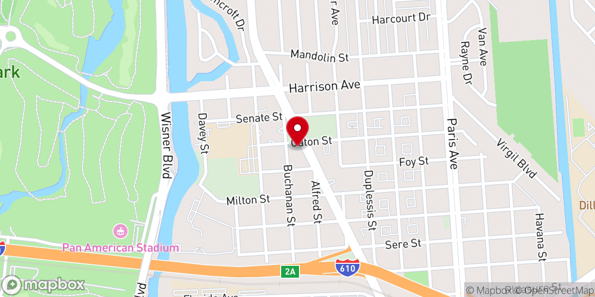 Map showing location of St Bernard Community Baptist Church
