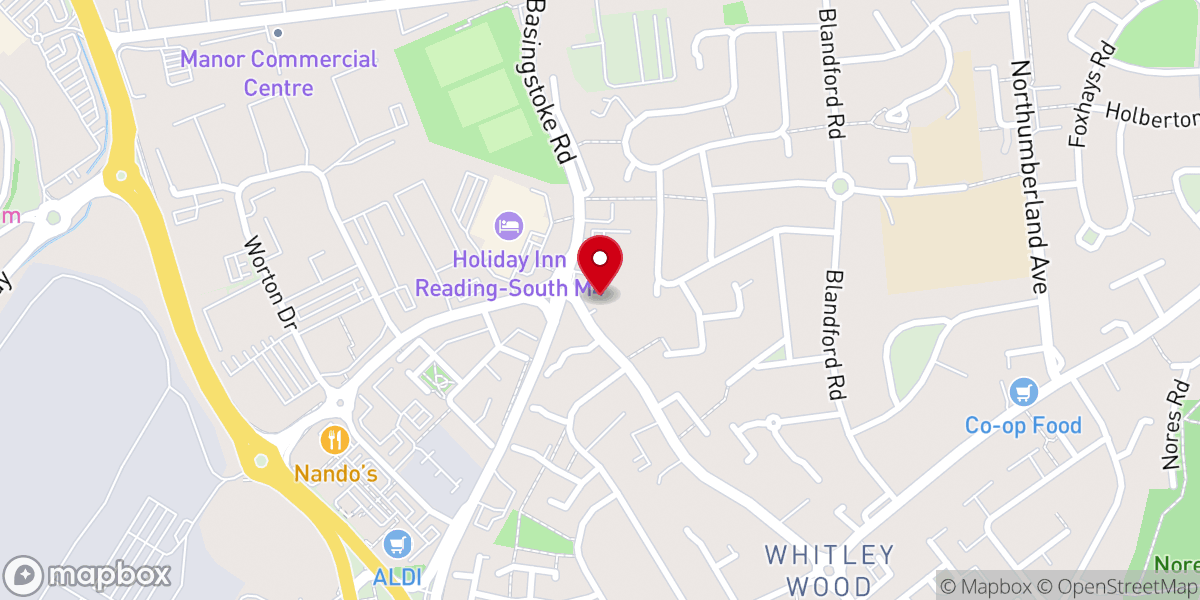 Map showing location of The Apostolic Church (LAWNA), Reading