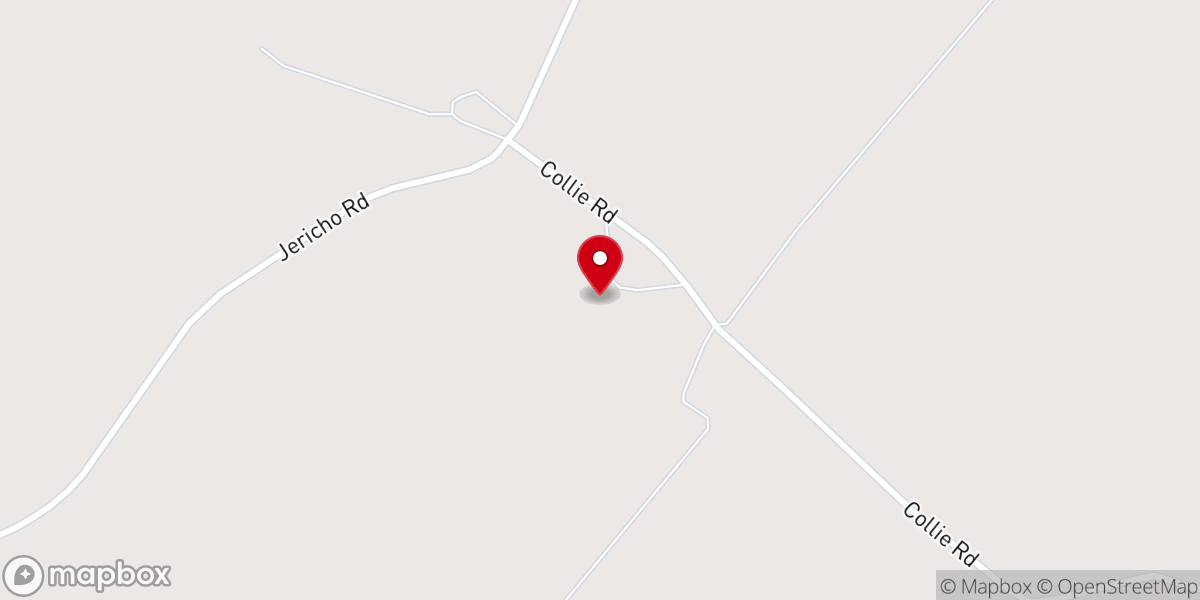 Map showing location of Heavenly Rest Church