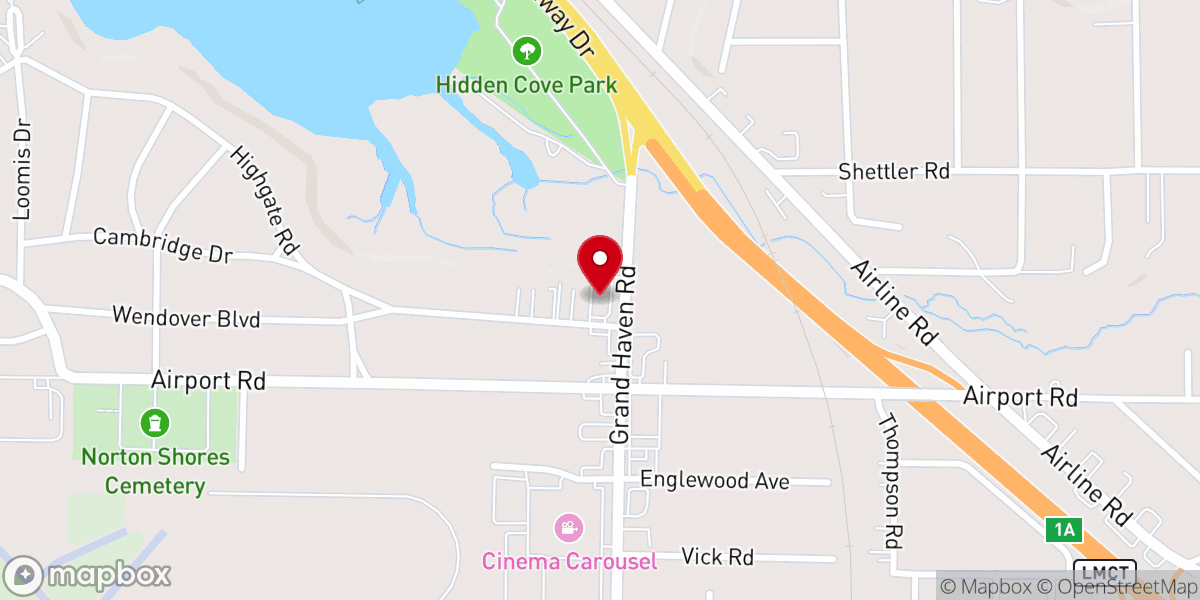 Map showing location of The Adventure Church